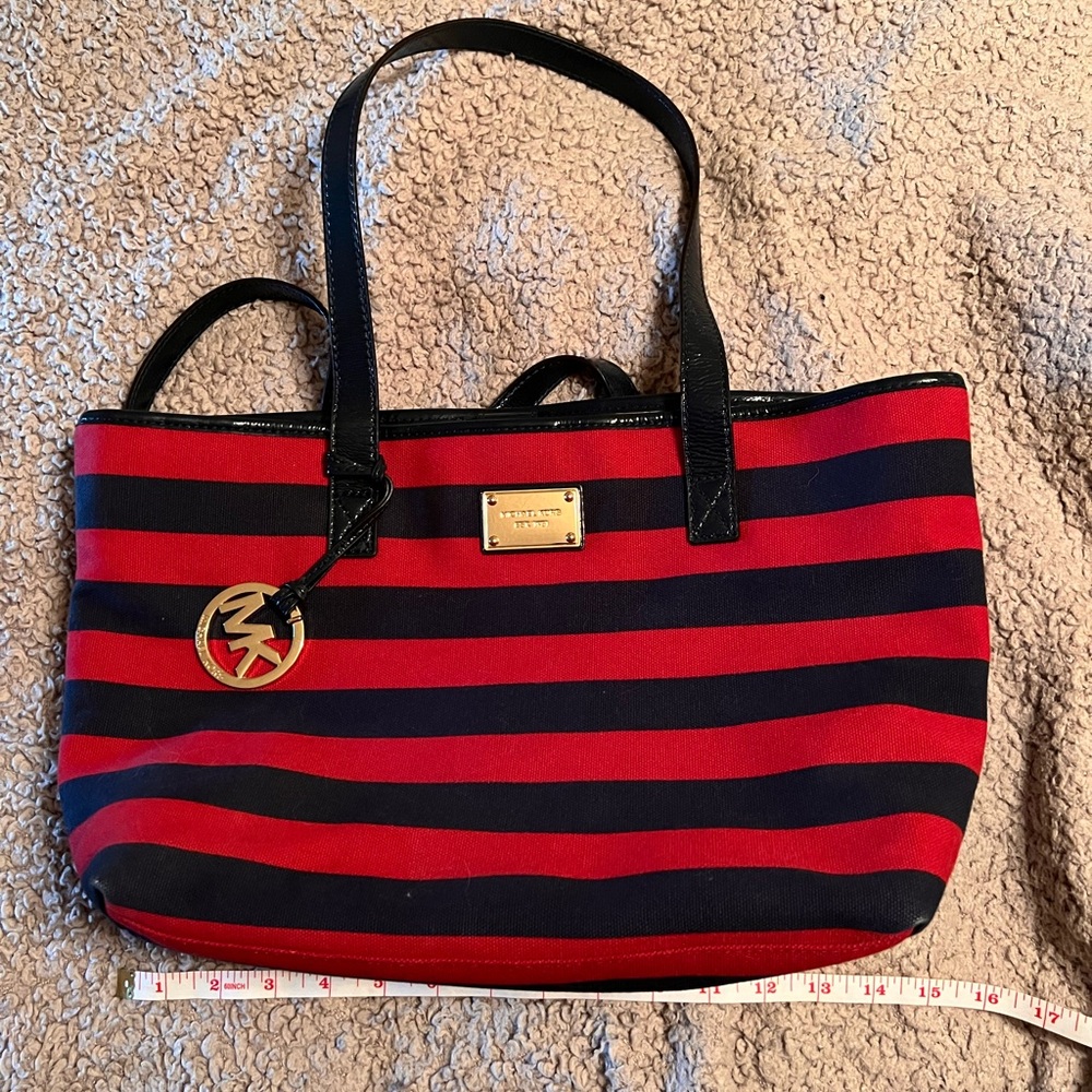 Michael Kors nautical themed satchel